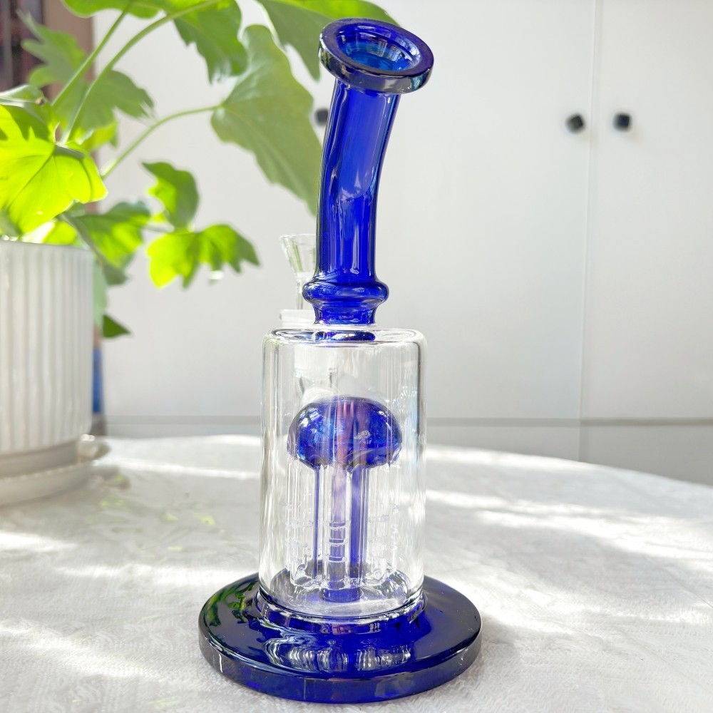 Premium 7 » Tree-Arm Perc Glass Bong Smoking Bubbler Pipe w/ 14mm Bowl USA Stock