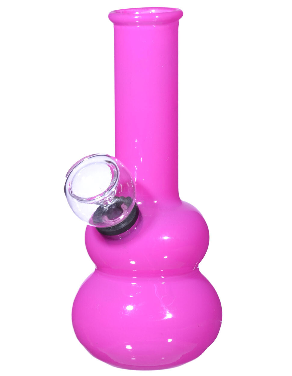 5&Prime; Cute Girly Girl Solid Pink Bongs Mini Bubbler Water Pipe Glass Pipes *USA*