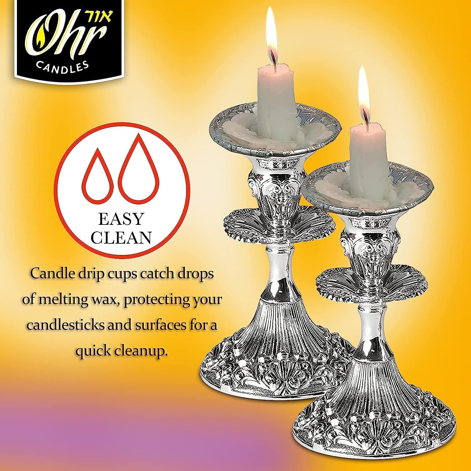 OHR Extra Heavy Disposable Aluminium Foil Candle Holder, Drip Cup Bobeches – …