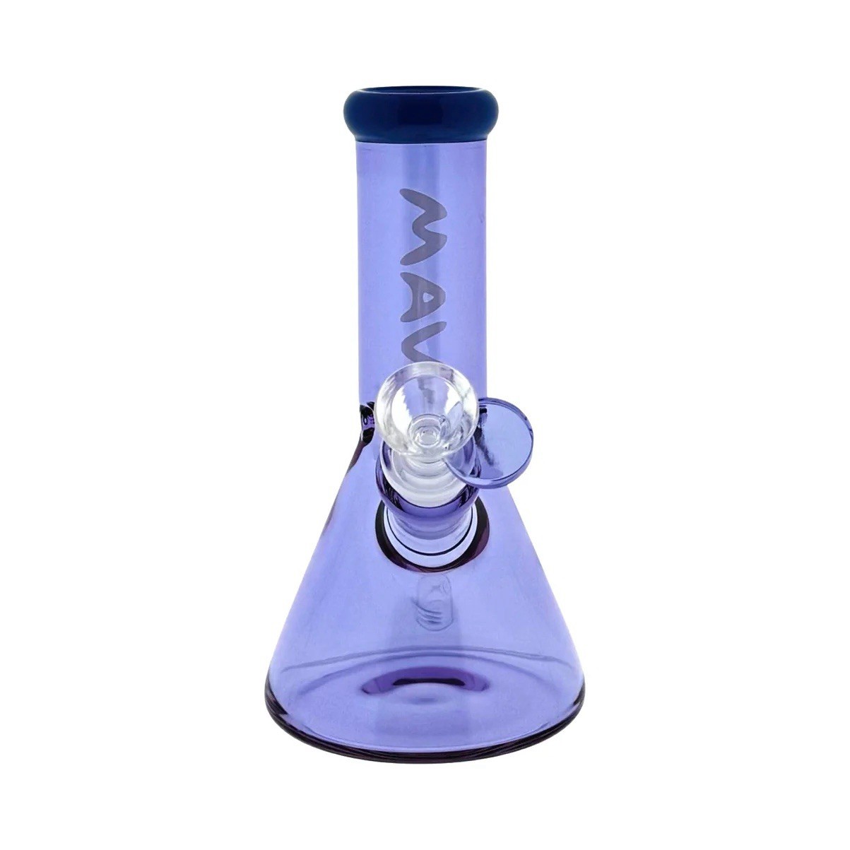 MAV Glass 7” Mini Beaker Water Pipe, Bong, Bubbler, Hookah, Color SMOKE In Stock