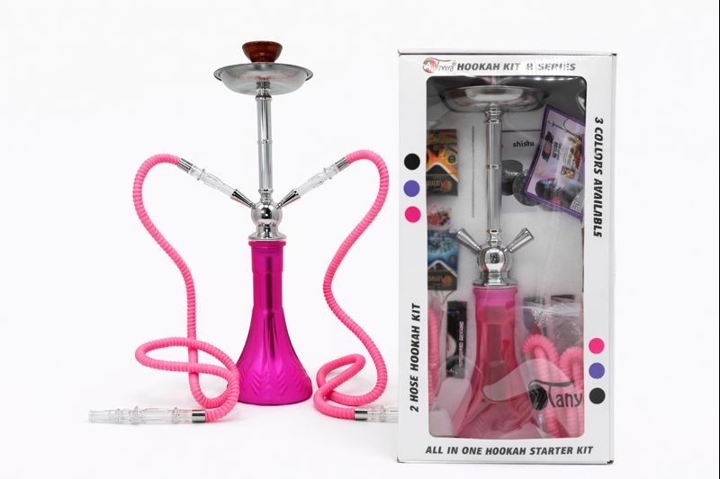 TANYA HOOKAH KIT V5 – 2 HOSE | 31&Prime; PINK | FREE SHIPPING