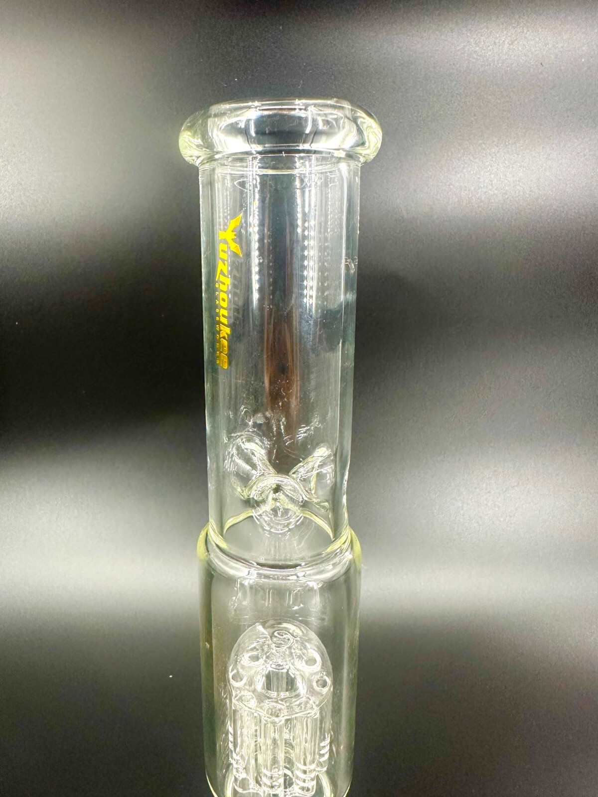 18 Inches Heavy Thick Glass Bong Water Pipe Hookah Bongs with Skull catcher Blue