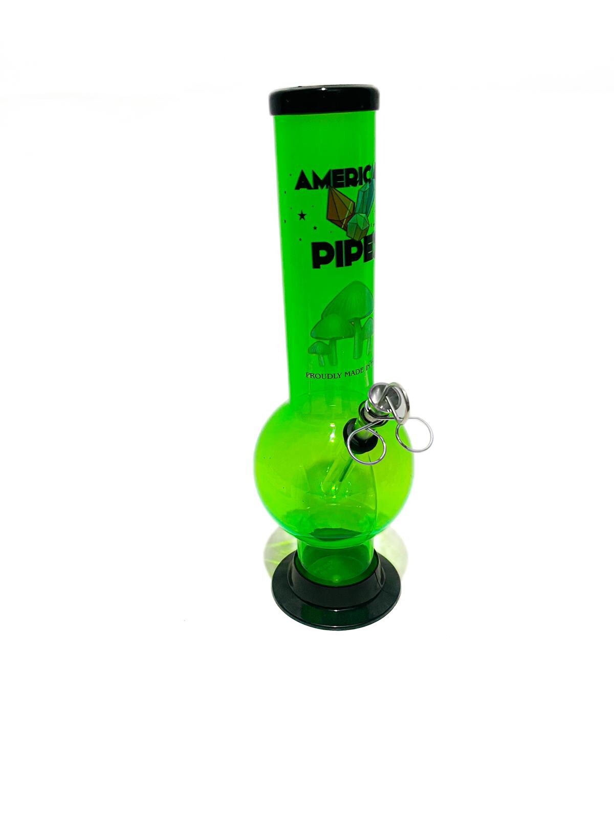 AMERICAN PIPES™️2X12&Prime; BUBBLE ACRYLIC HOOKAH WATER PIPE PULL STEM & POKER US MADE