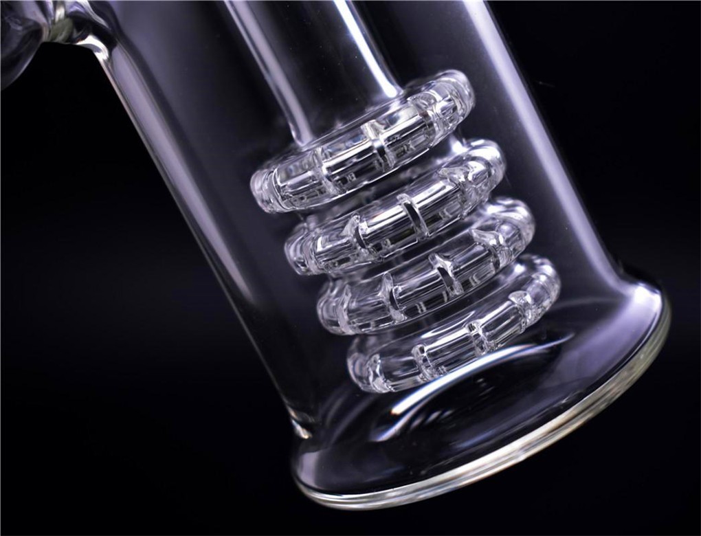 RORA Glass Bongs Smoking Hookahs Water Pipe Recycler Filter Portable Pipe Bowl