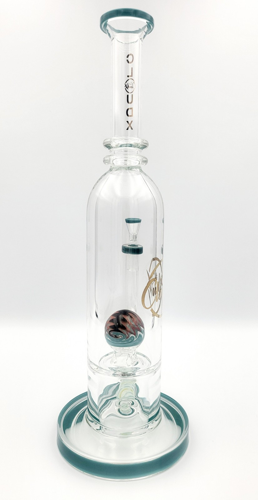 14&Prime; Cali Cloud X Wig Wag Heady High Quality inline Bong with Showerhead