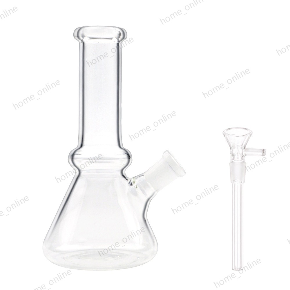 New 6&Prime; Small Glass Bong Smoking Tobacco Water Pipe 14MM Glass Bowl