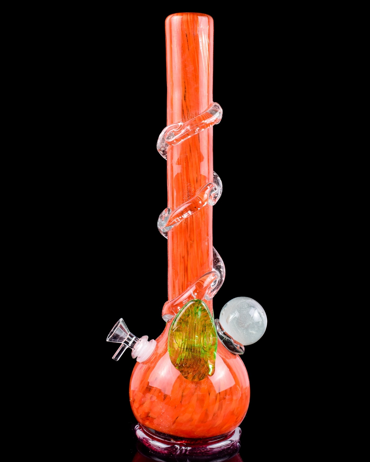 THICK 15&Prime; SPIRAL Bong SPHERICAL Bong Hookah HEAVY Glass Water Pipe BUBBLER *USA*