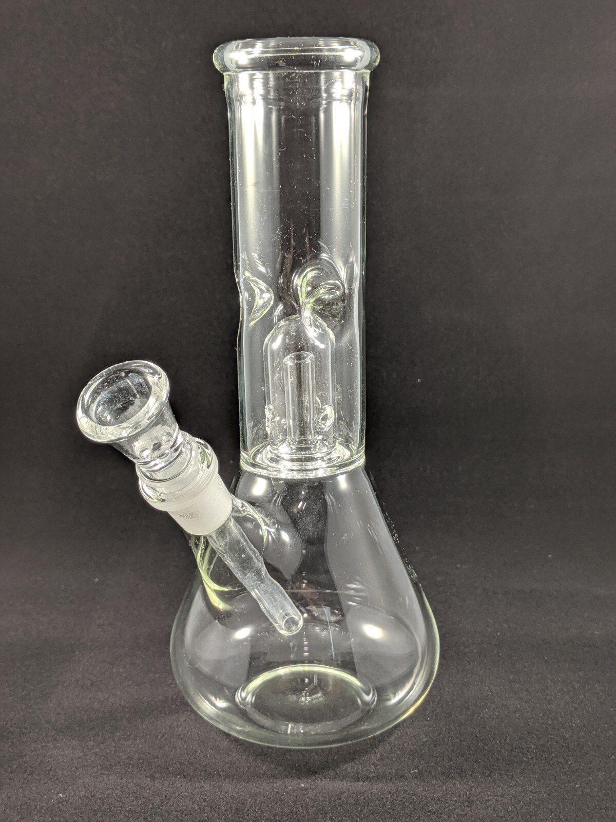 8&Prime; Inch Glass Hookah Water Pipe Bong Clear + 5 FREE Screens