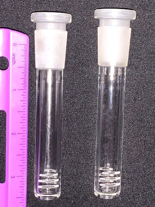 NEW 🔥 2 THICK 3.5 Borosilicate Glass 6-Cut Downstem’s FREE DISCRETE SHIPPING 🔥