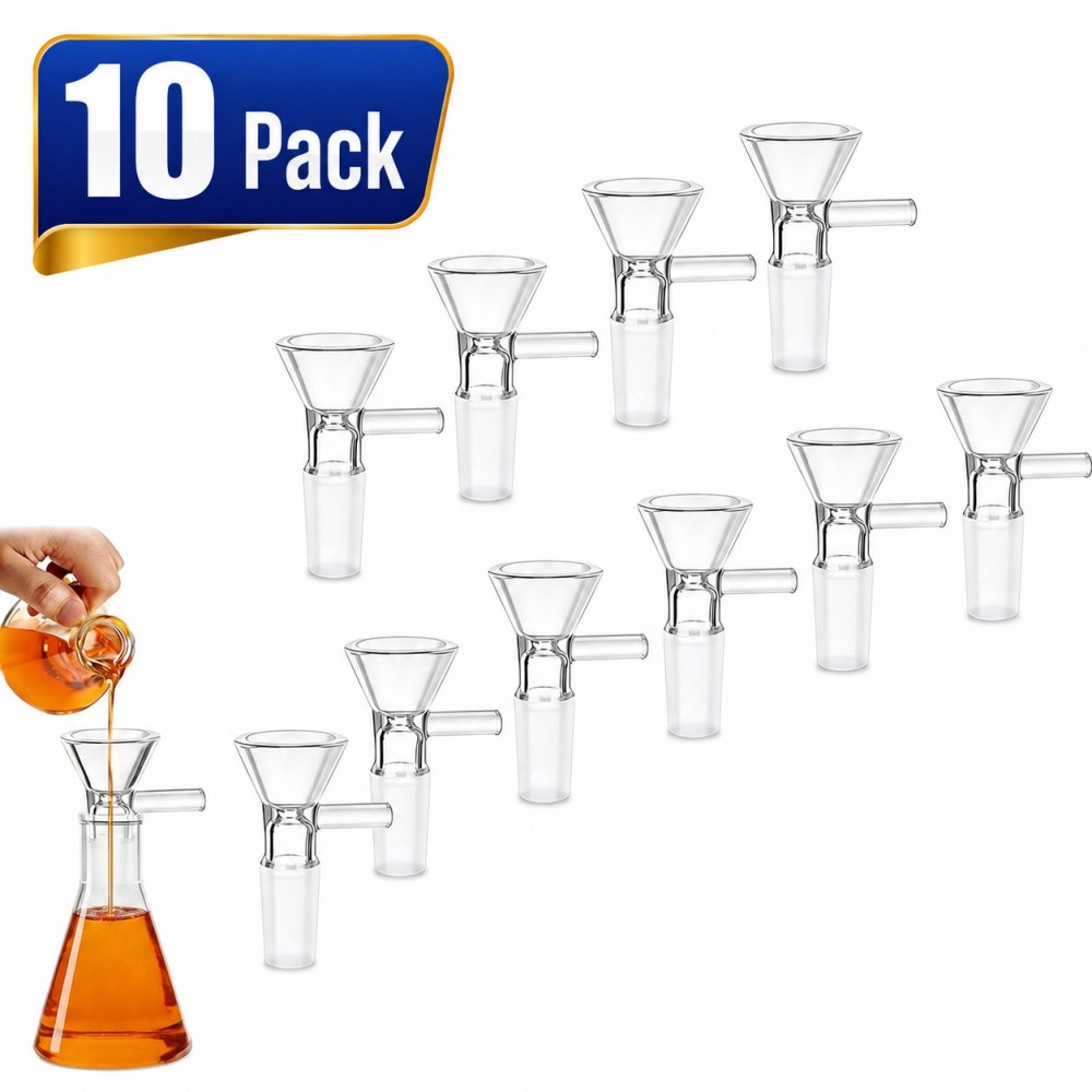 10 PACK 14MM Male Glass Bowl For Water Tobacco Pipe Bong Replacement Head US
