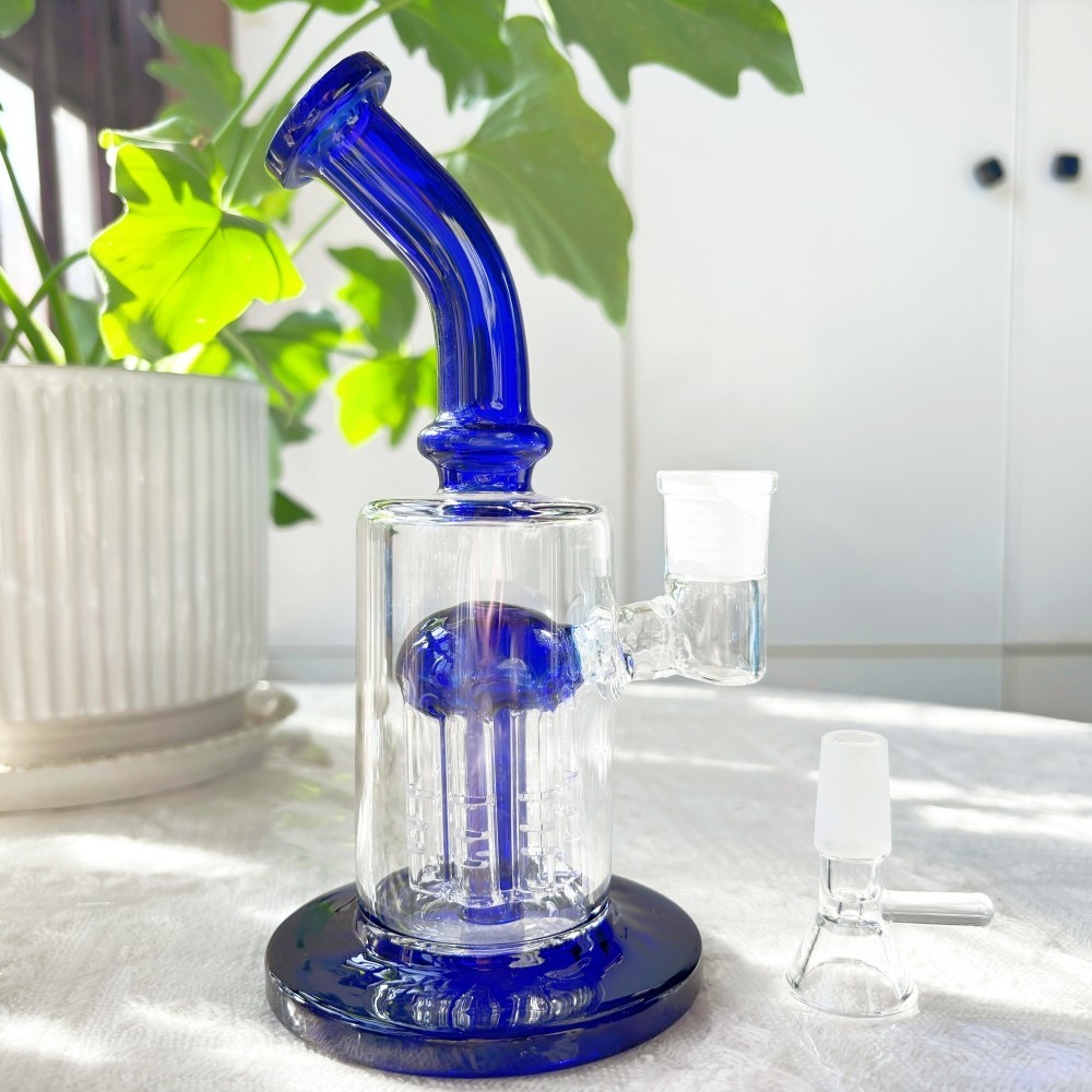 Premium 7 » Tree-Arm Perc Glass Bong Smoking Bubbler Pipe w/ 14mm Bowl USA Stock