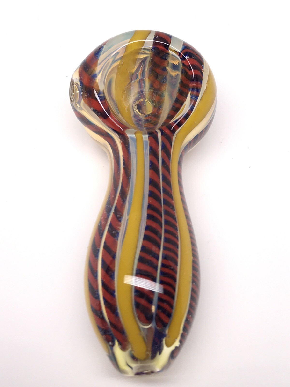 USA POCKET HEAVY MINI TOBACCO SMOKING HITTER PIPA BOWL 3” BLOWN GLASS HAND PIPE