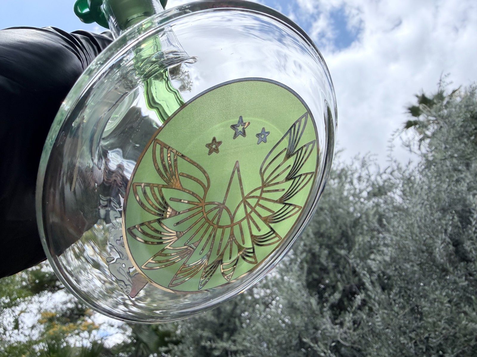 Phoenix ✨ 13&Prime; Bong limited edition NO DRAG Glycerin Chiller 2026 + Ash Catcher