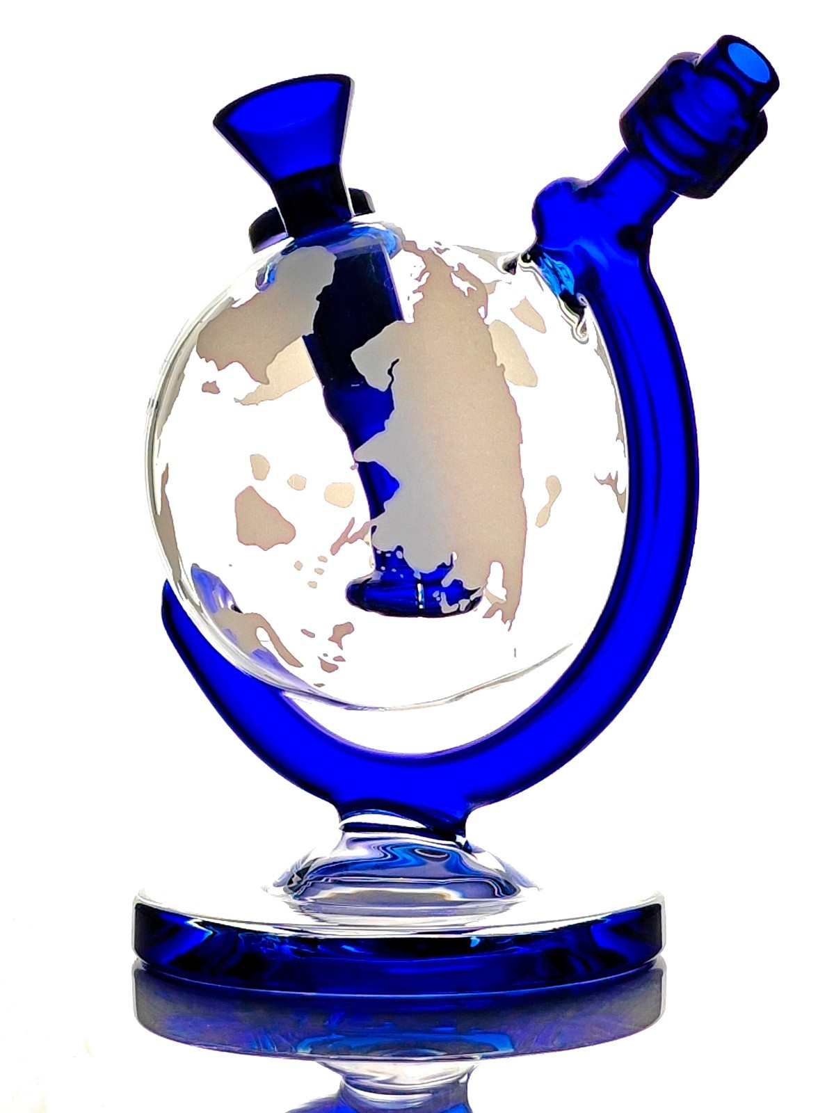 Bong Of The World | Spherical Globe/Earth Water Pipe | Blue, 14mm Bowl Included