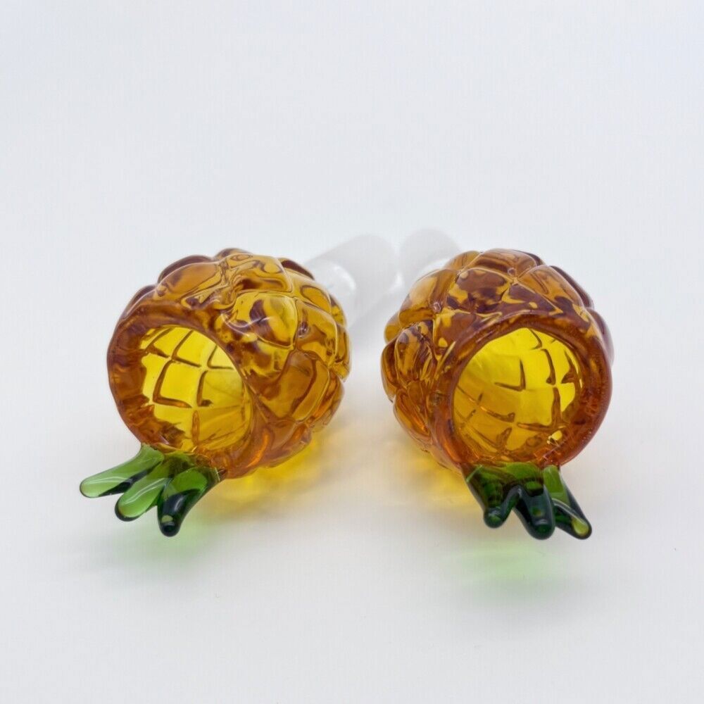2PCS Pineapple 14mm Male Smoking Tobacco Glass Bowl Slide Bong Replacement Parts