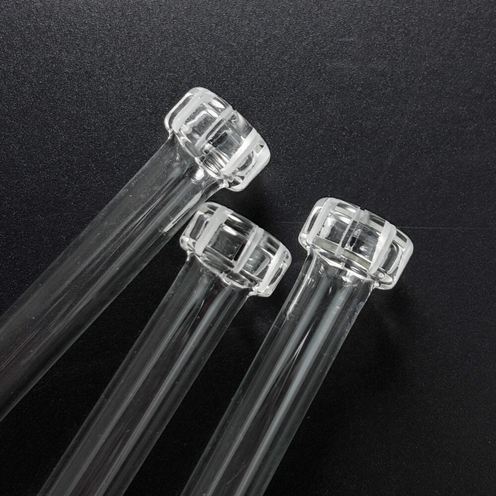 2PCS 5 » Glass Downstem Showerhead 14mm Male Down Stem For Bowl Glass Bong Pipe