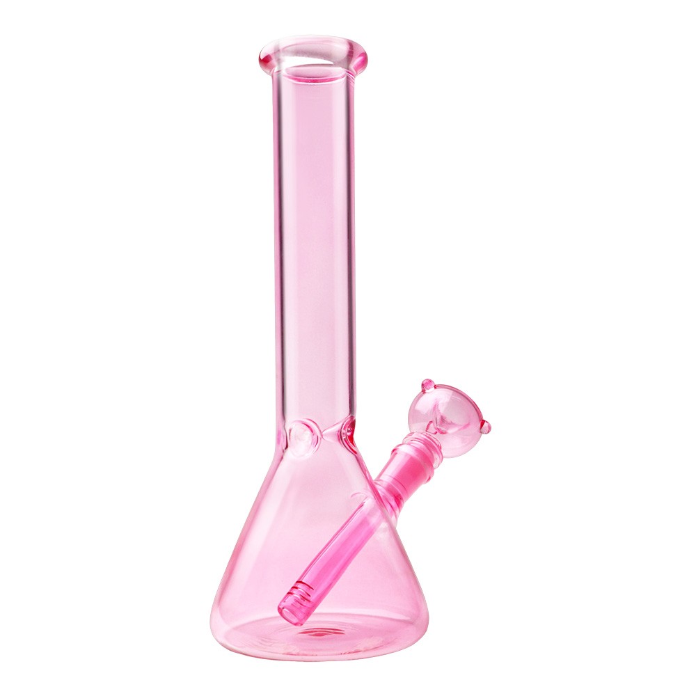 11&Prime; Pink Glass Bong Premium Quality Water Pipe Hookah Bong 14mm Bowl