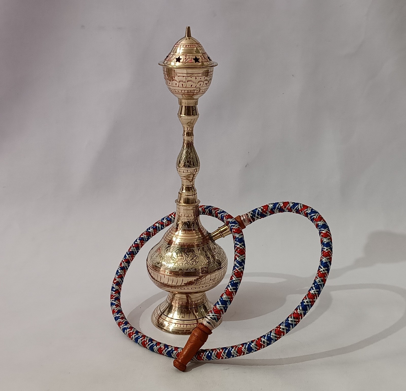14 INCH ANTIQUE BRASS IRANI STYLISH SMOKED HOOKAH, VINTAGE HOME DECORATION ITEMS