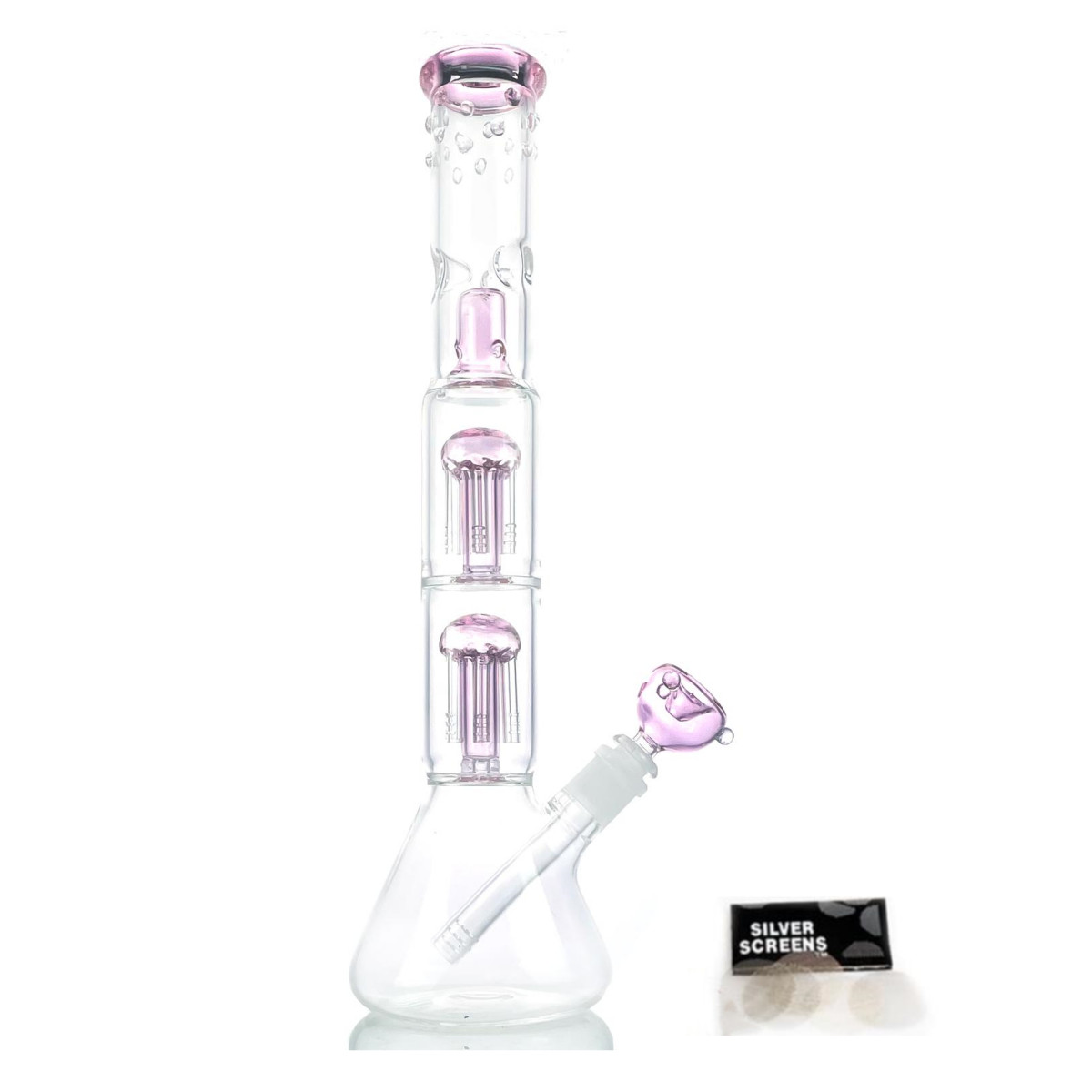 16 Glass Bong Glass Water Bongs Bowl Tornado Percolate Pipe Hookahs 14mm Bowl