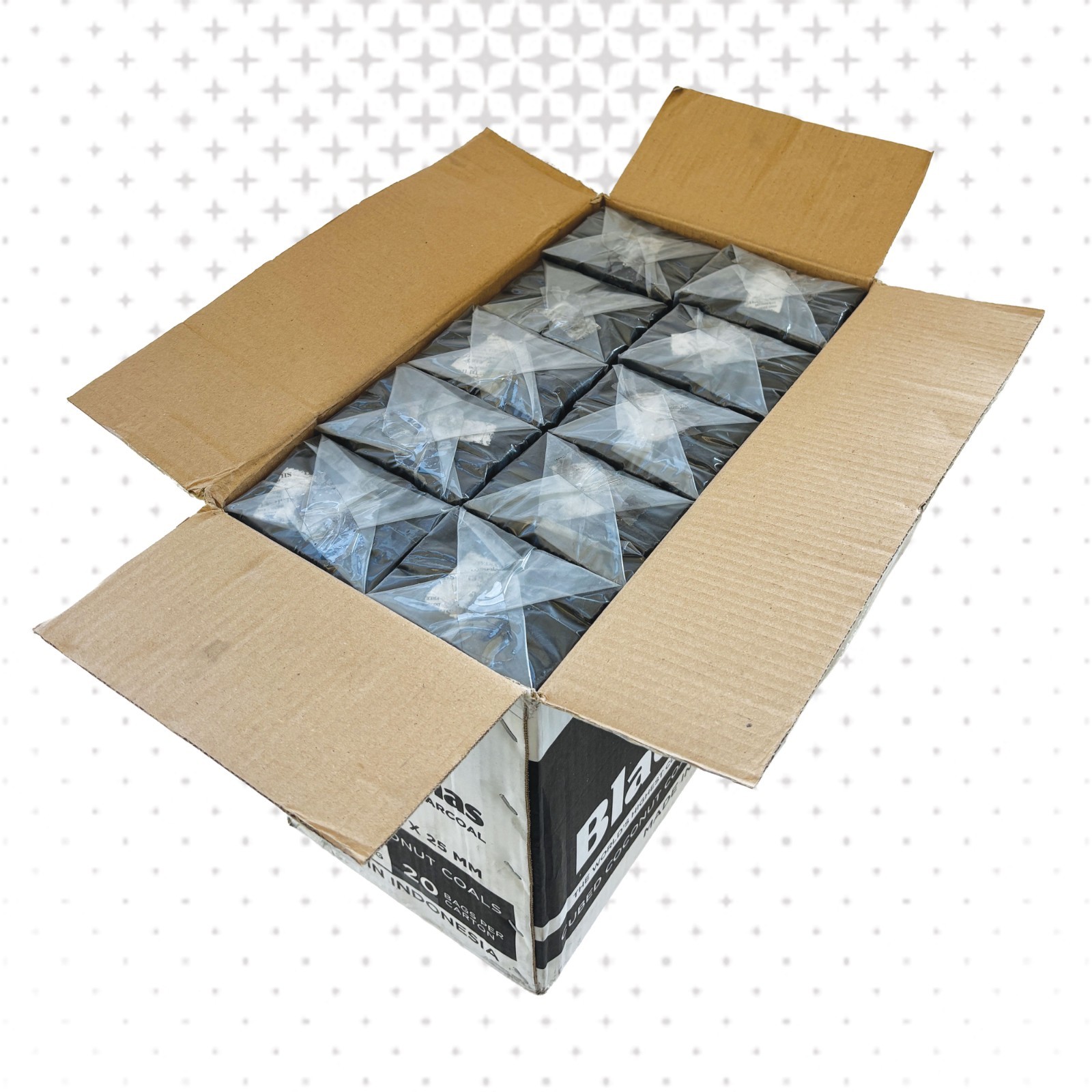 20kg Bulk Hookah Charcoal Cubes 1440 pcs SHIP FROM US Coconut Coals
