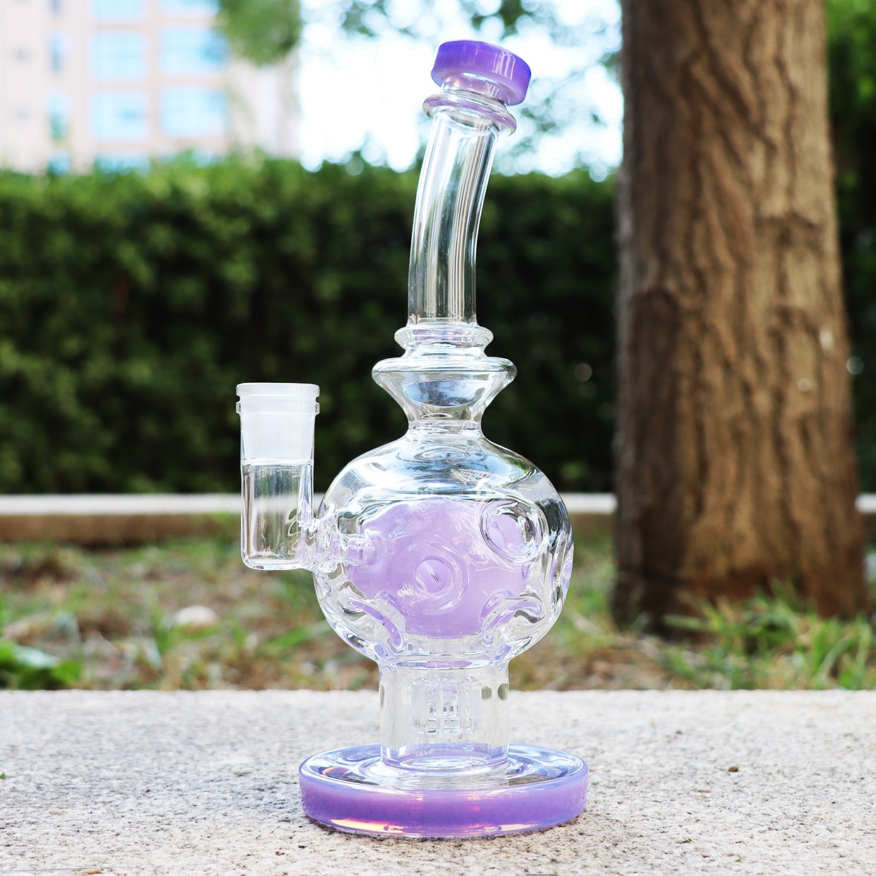 9 » Fab Egg Perc bong Glass Bowl Tobacco Water pipes Smoking W/ 14mm Glass bowl