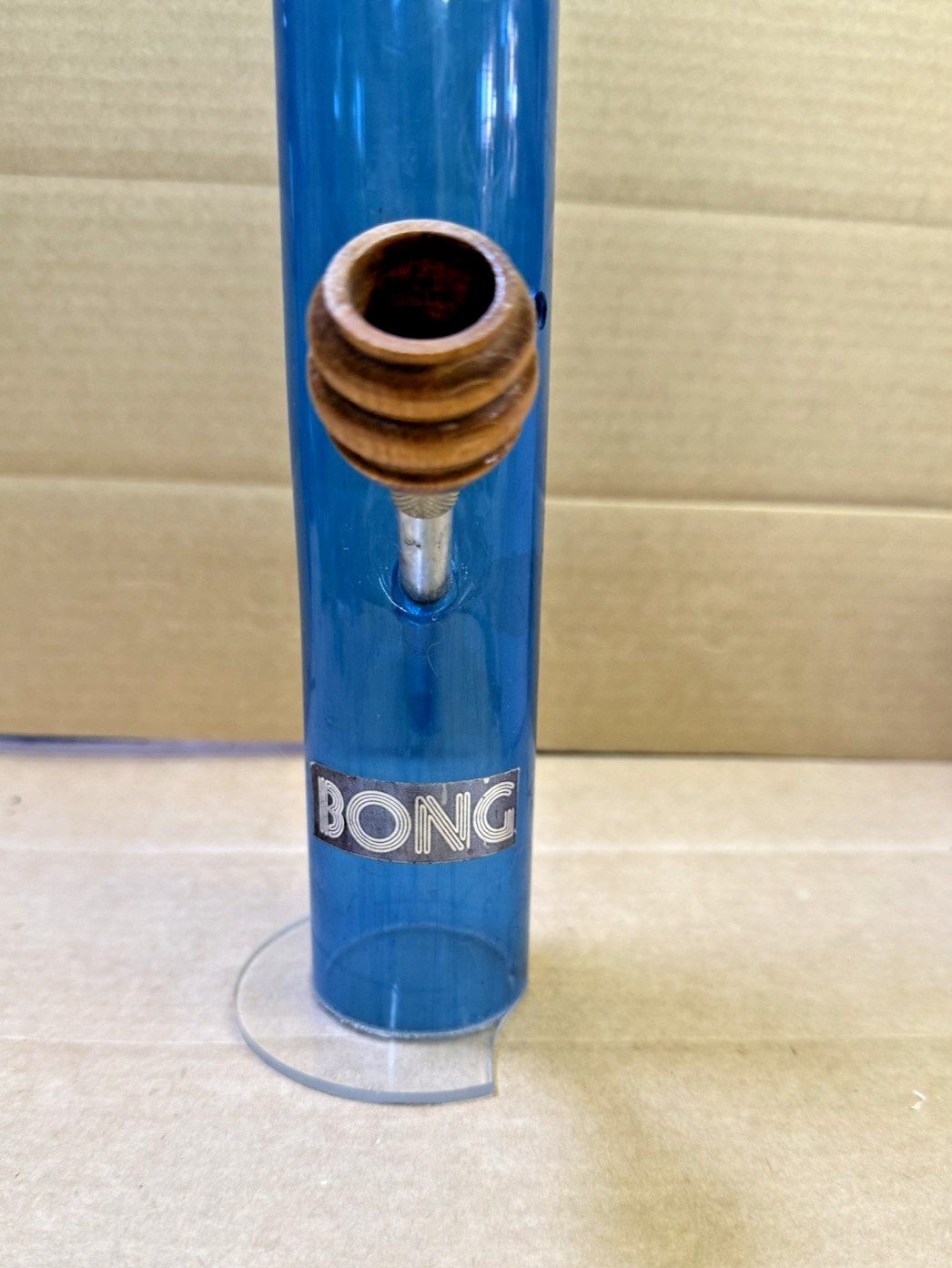 Collectable Org Sarah’s Family Bong Vintage Unused Blue 23 Inch Base Is Chip