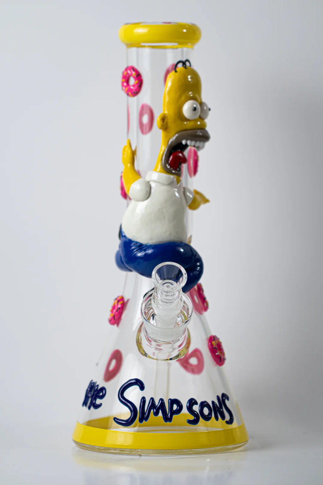 Simpsons Glass Bong Glass Water Pipe Smoking Beaker 14MM Bowl Glass Pipe Smoking