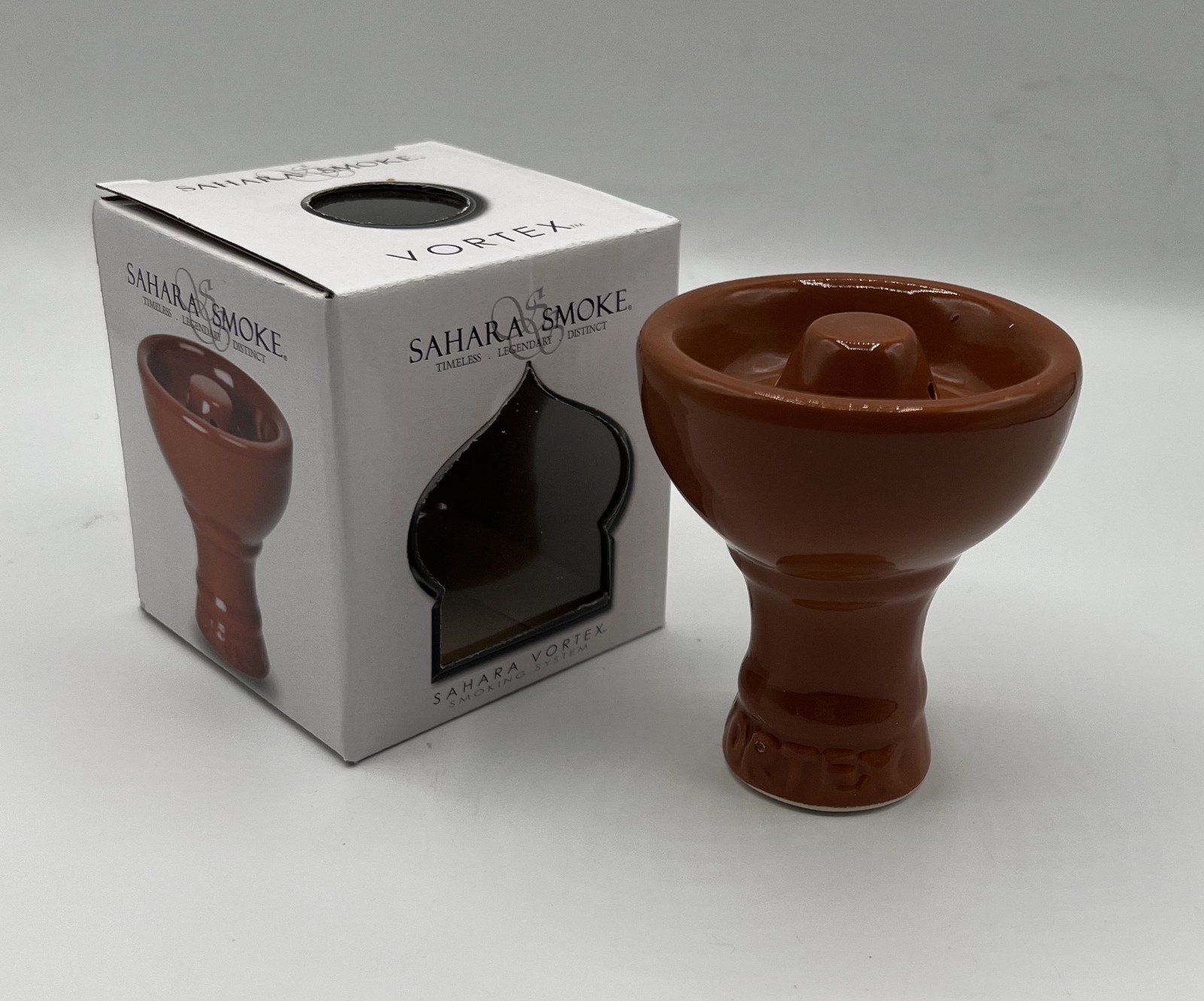 NEW Vortex Hookah Bowl Shisha Ceramic Head Durable Charcoal Accessory BROWN