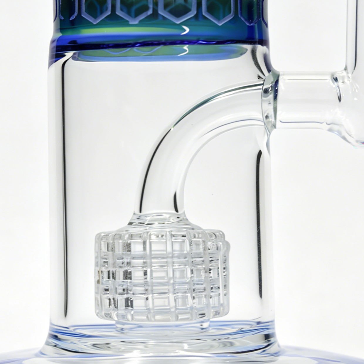 16 »(XL)Tall-4mm Thick Glass Bong Water Pipe Smoking Sandblasted Honey comb Bong