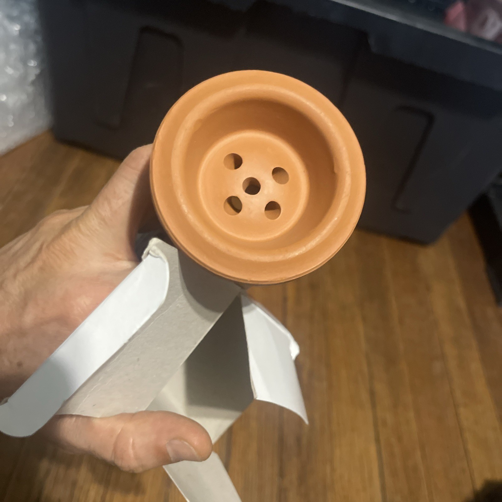 Small 2 1/2 ” CLAY Hookah Bowl / NATURAL. / By Starbuzz® / Grommet Included