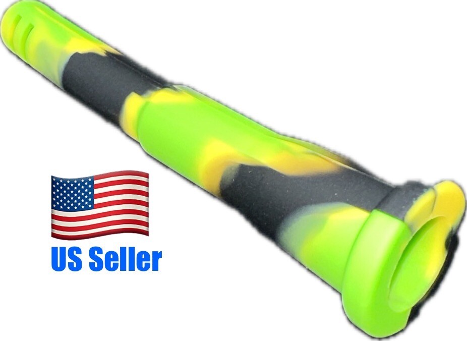 4&Prime; 14mm To 18mm Silicone Downstem for Hookah Smoking Bong US Free Ship